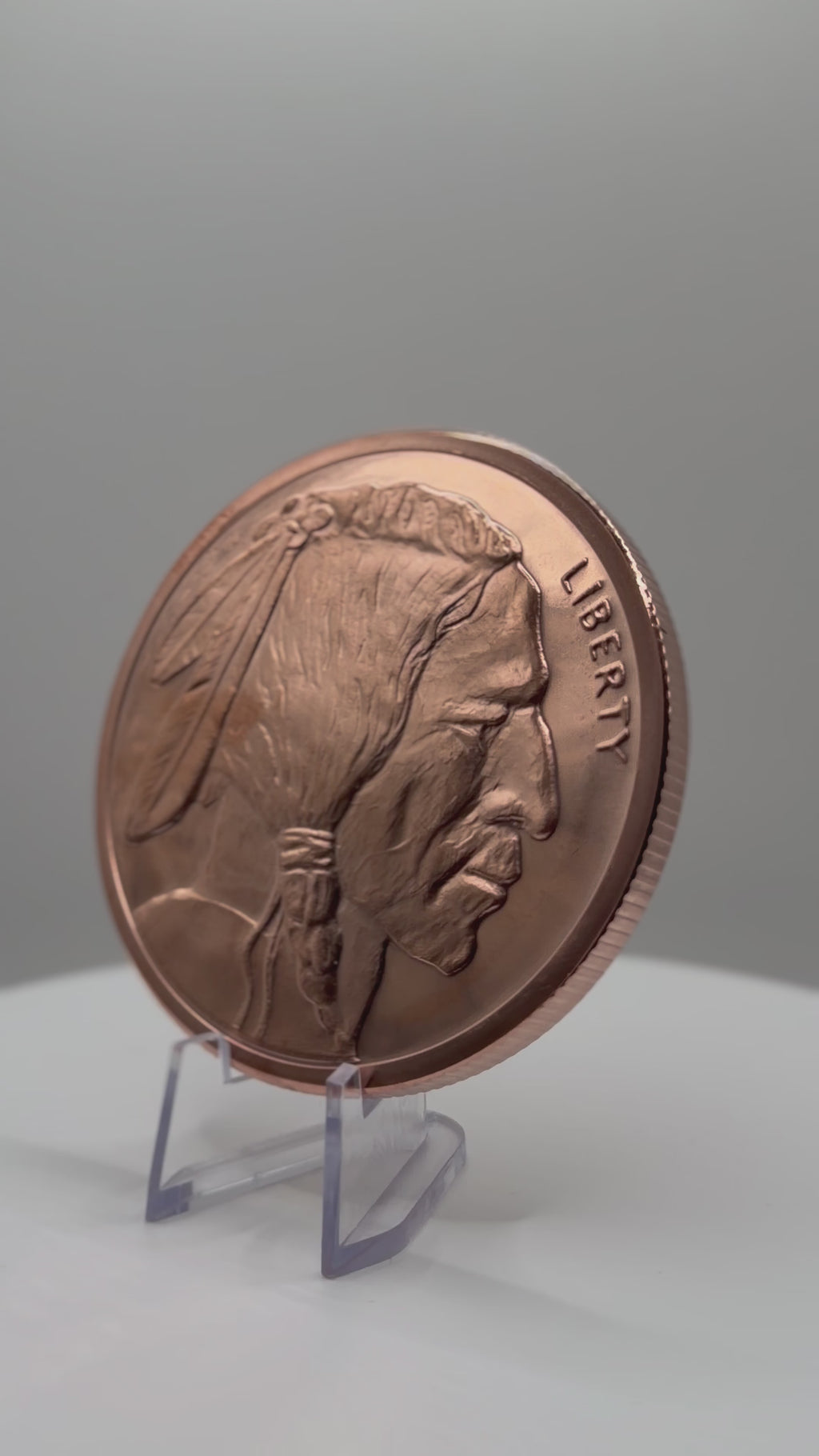 5 oz Golden State Mint Buffalo Pure Copper Round .999 Native American Bullion