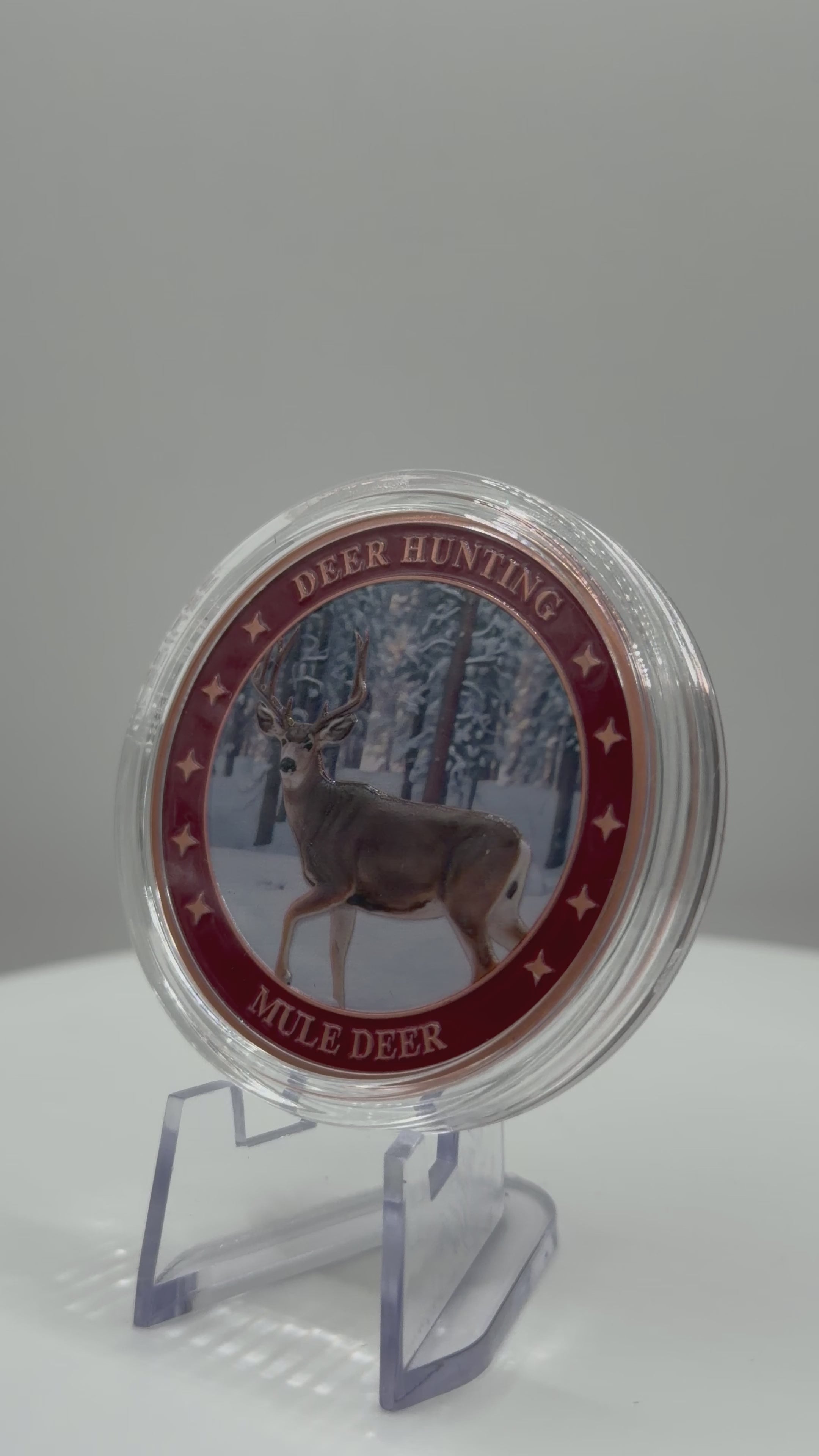 Mule Deer Hunting Collectible Coin – 1 oz .999 Fine Copper