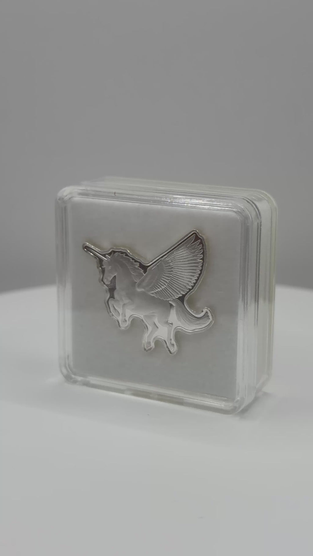 Pan Silver Co 5 Gram .999 Fine Silver Pegasus Unicorn Art Bar