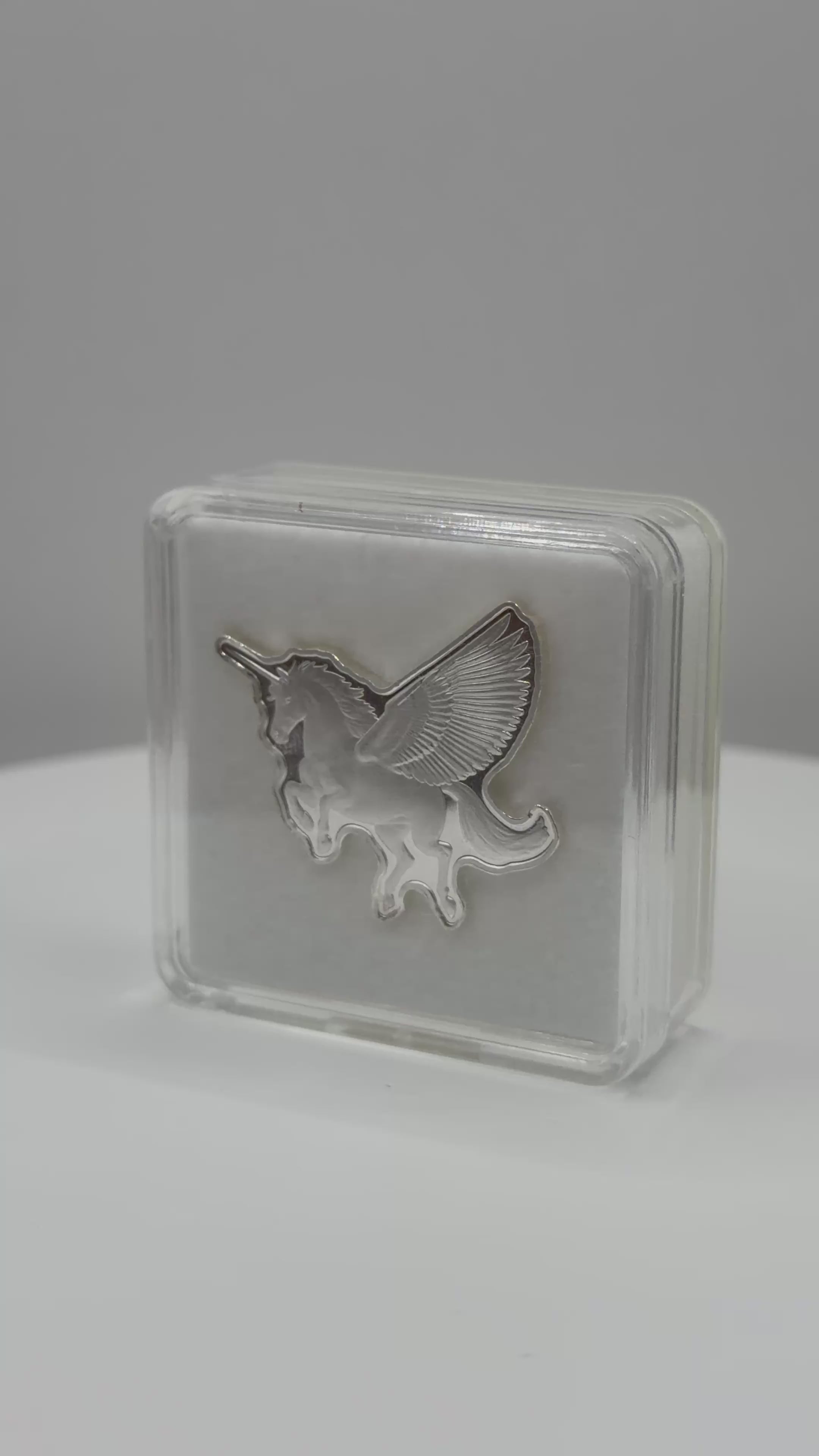 Pan Silver Co 5 Gram .999 Fine Silver Pegasus Unicorn Art Bar