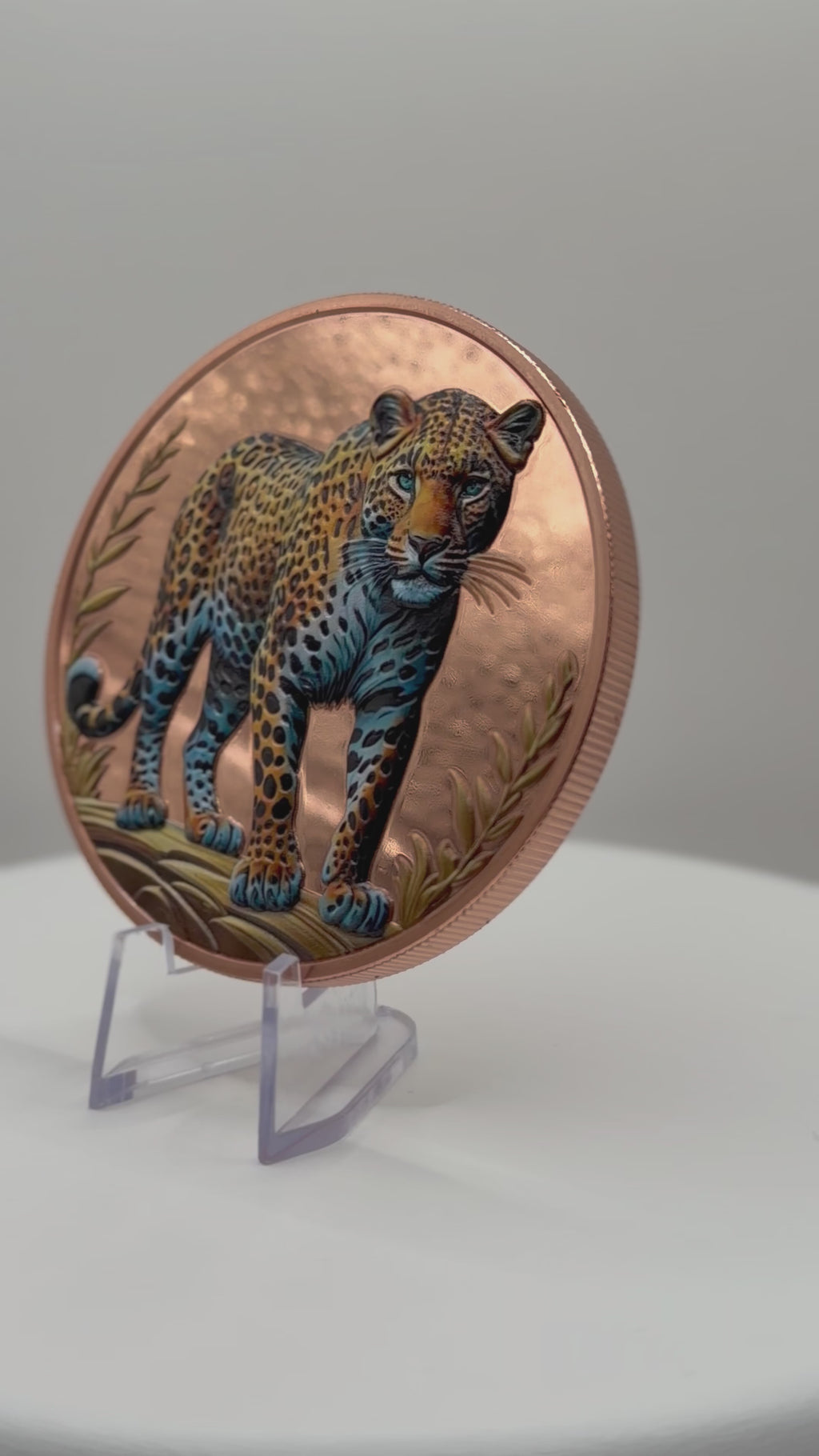Lotus Mint 5 oz Jaguar .999 Fine Copper Round – Big Cat Series
