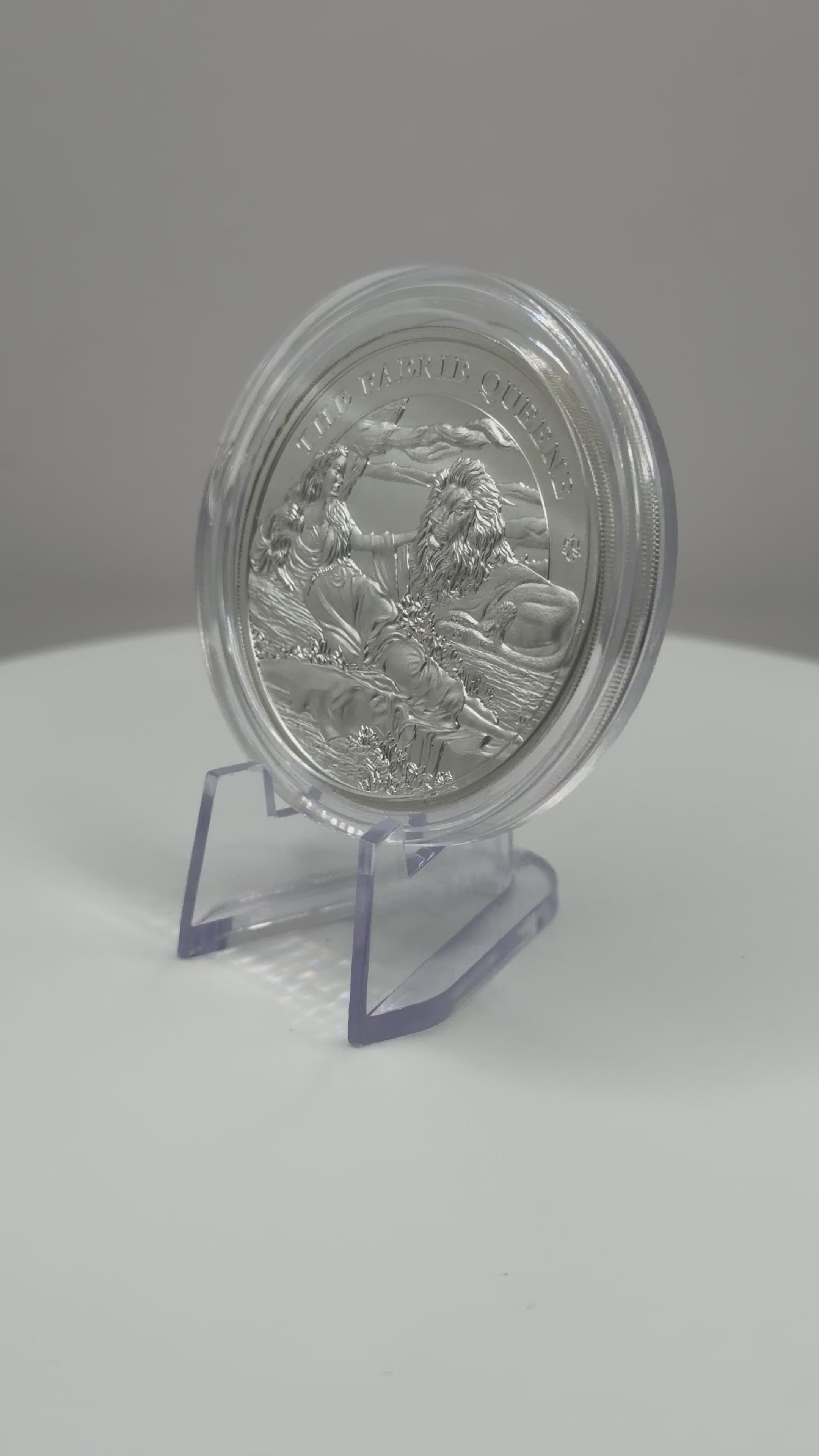 2024 St. Helena 1 oz Silver BU Coin - The Faerie Queene: Una and the Lion (.999 Fine)