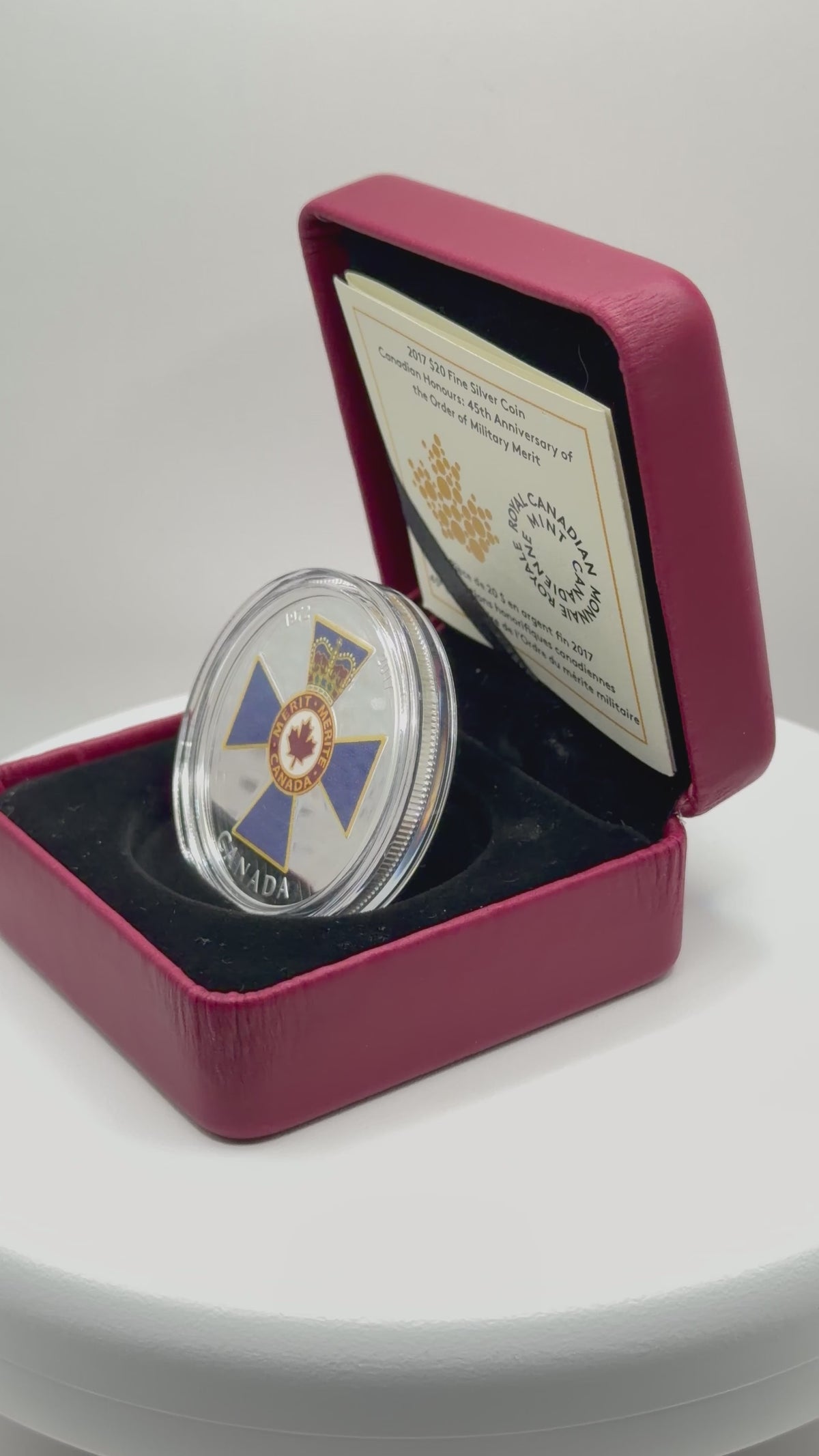 2017 Canada $20 Order of Military Merit Silver Coin