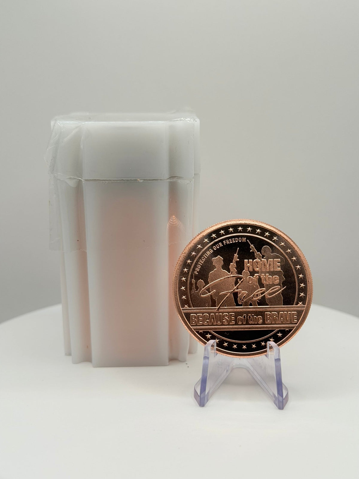1 oz .999 Fine Copper “Home of the Free Because of the Brave” Collectible Round - MMmetalsandmore