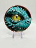 Storm Dragon 5 oz .999 Fine Copper Round – Colorized Fantasy Collectible - MMmetalsandmore
