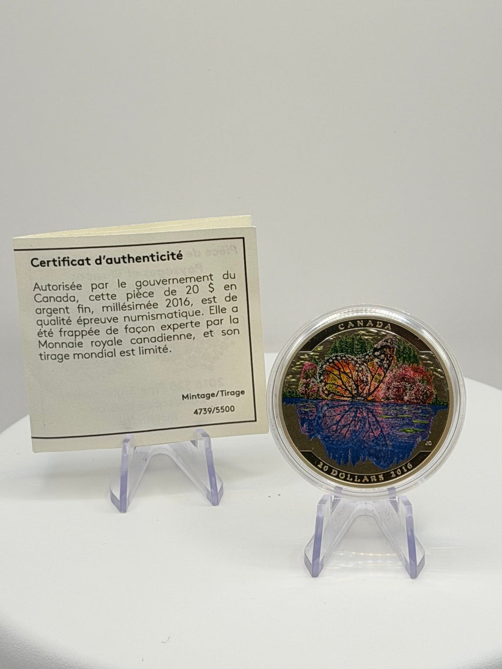 2016 Canada $20 Landscape Illusion Butterfly 1 oz Silver Coin - MMmetalsandmore