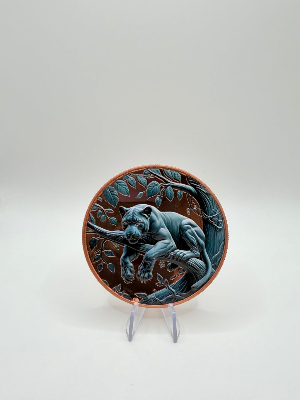 Lotus Mint 5 oz Black Panther .999 Fine Copper Round – Big Cat Series - MMmetalsandmore