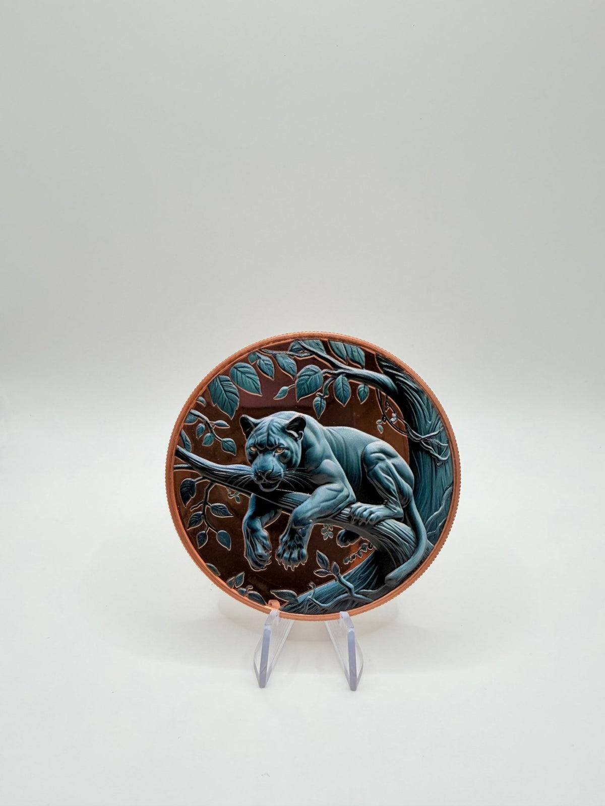 Lotus Mint 5 oz Black Panther .999 Fine Copper Round – Big Cat Series - MMmetalsandmore