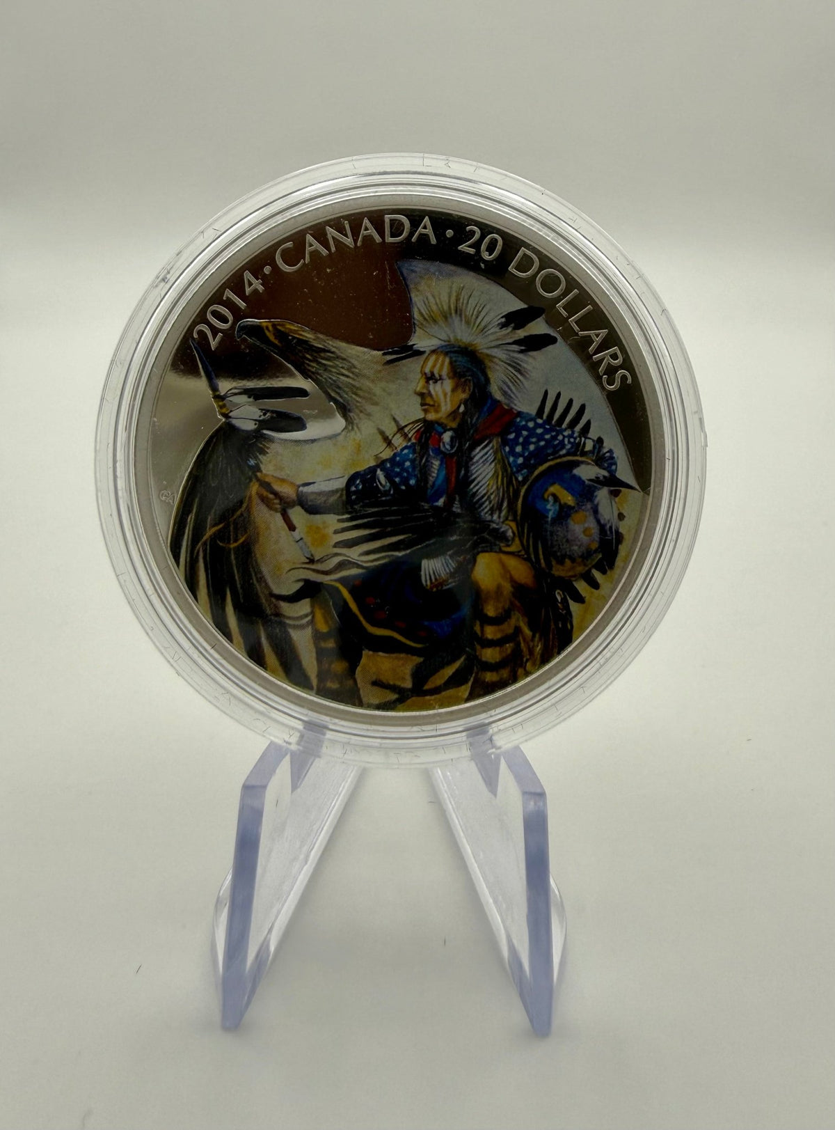 2014 Canada $20 Legend of Nanaboozhoo 1 oz Fine Silver Coloured Coin (with Box & COA) - MMmetalsandmore