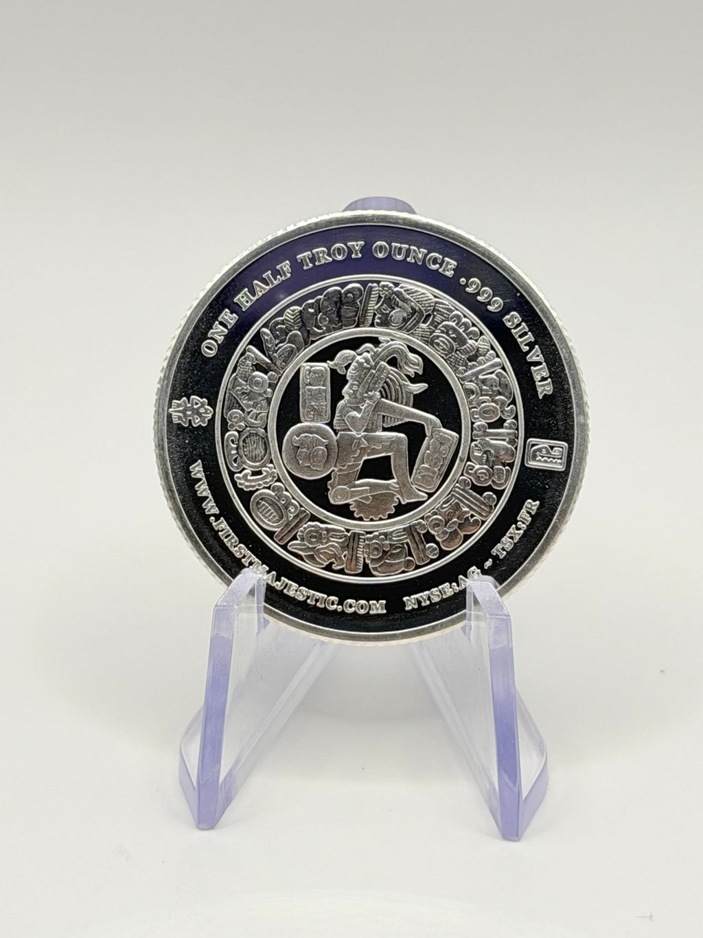 First Majestic 1/2 oz .999 Fine Silver Mayan Art Commemorative Round - MMmetalsandmore
