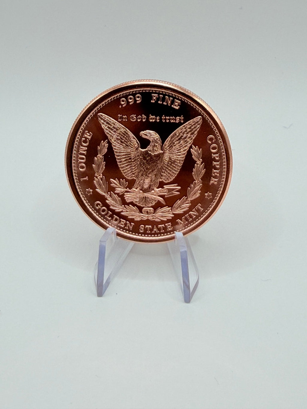 1 oz Morgan Dollar Design .999 Fine Copper Round Bullion Coin - MMmetalsandmore