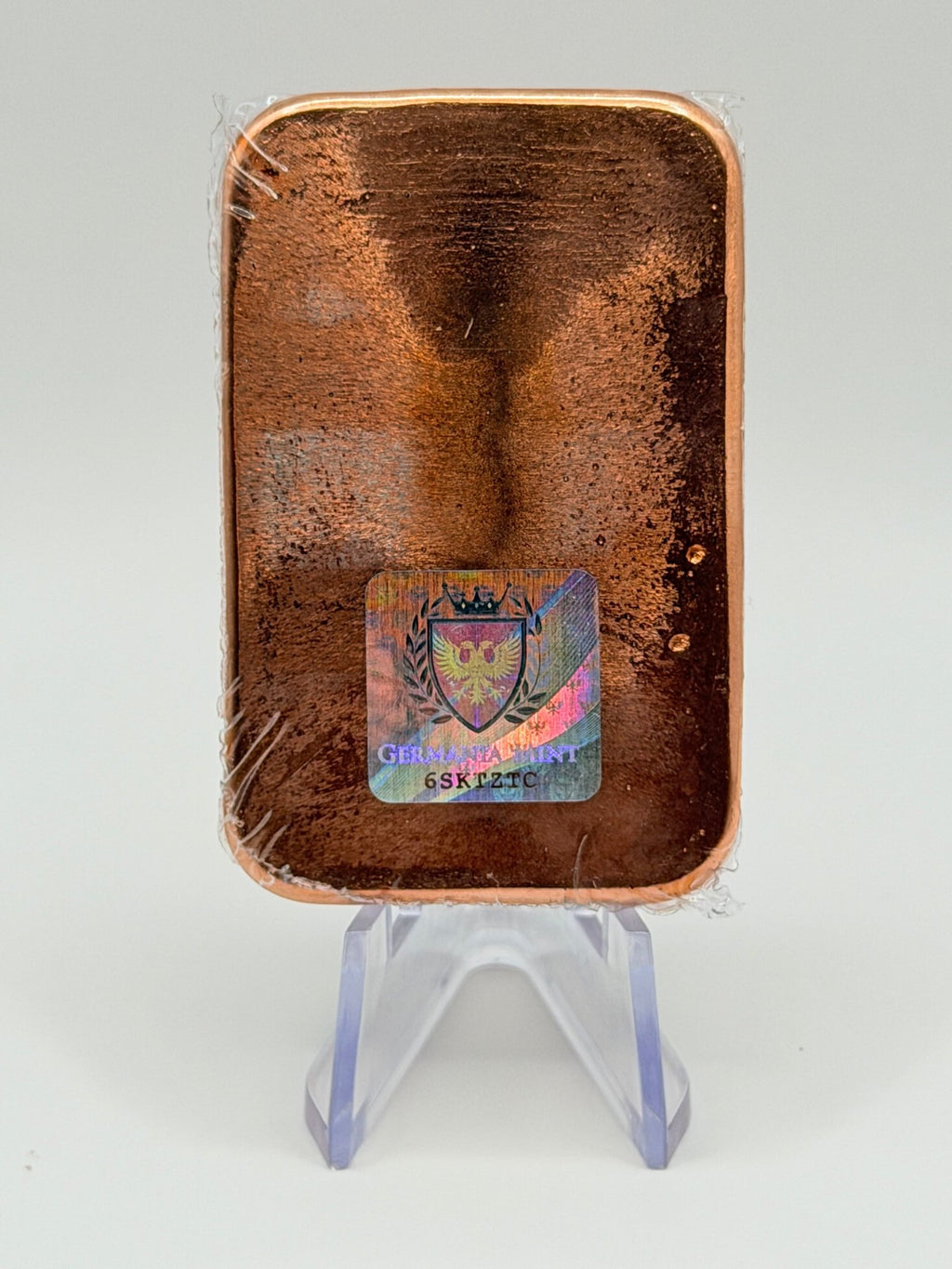 Germania Mint 5 oz Copper Cast Bar (.9999 Fine Copper) - MMmetalsandmore