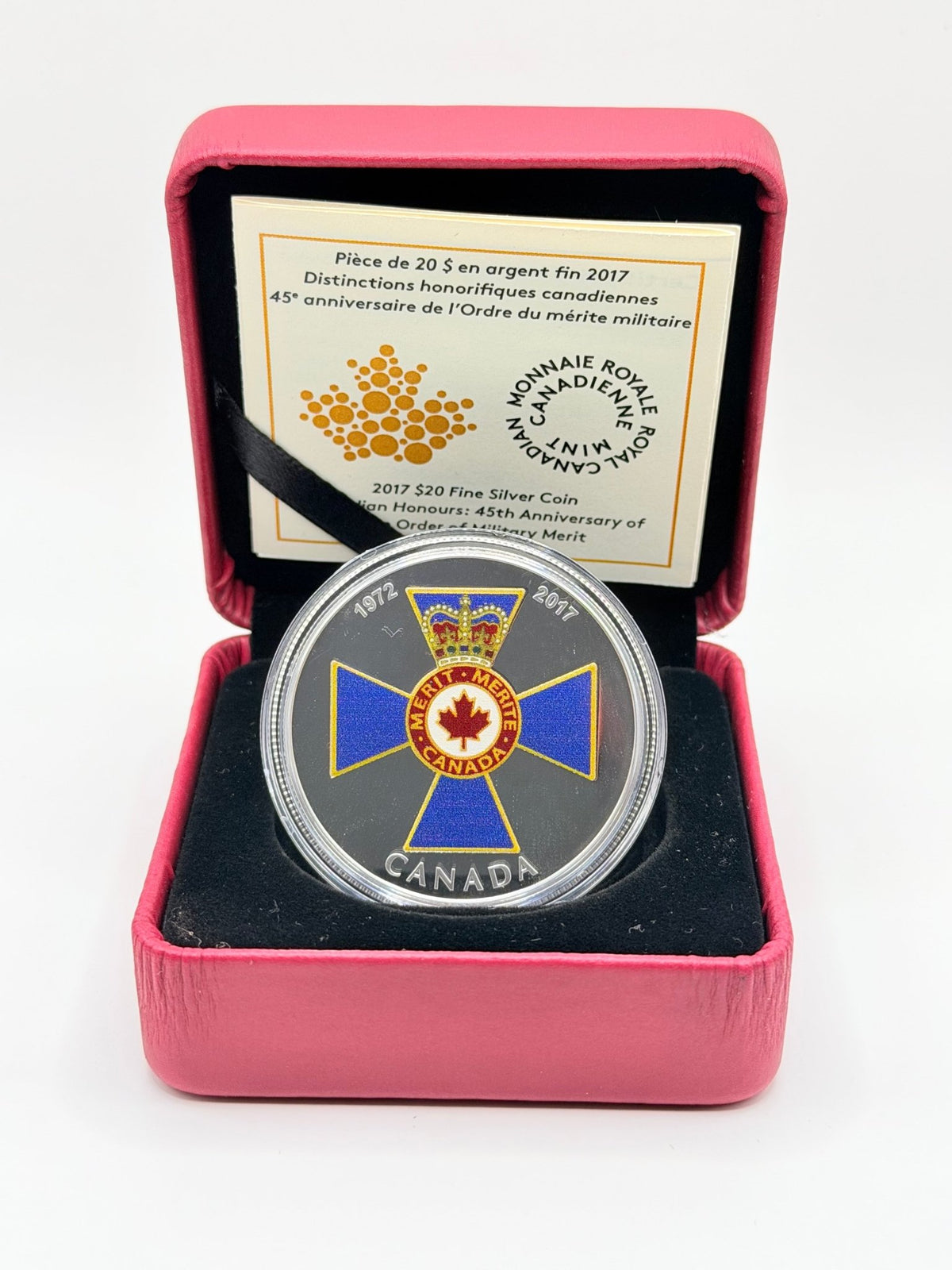 2017 Canada $20 Order of Military Merit Silver Coin - MMmetalsandmore