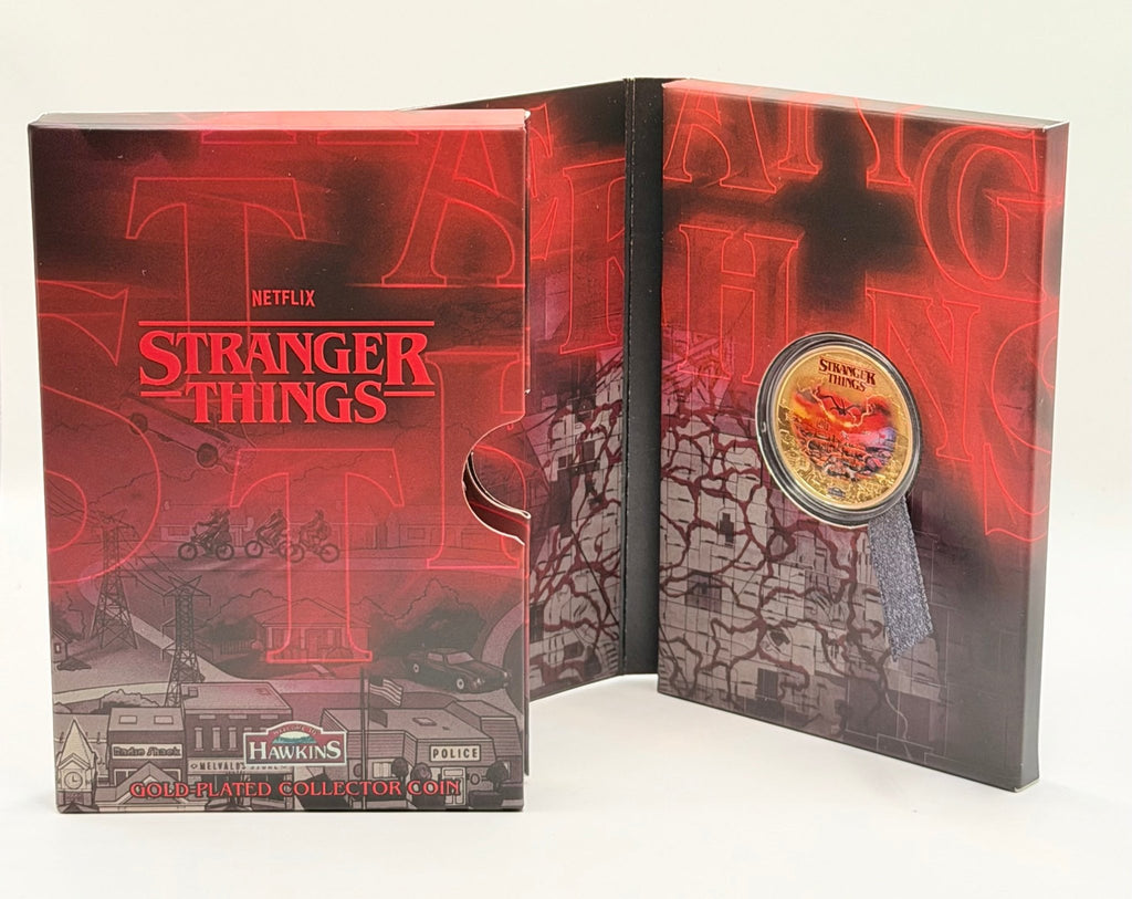 2026 Stranger Things Hawkins Gilded Coin | Perth Mint | - MMmetalsandmore