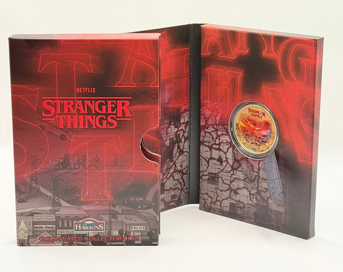 2026 Stranger Things Hawkins Gilded Coin | Perth Mint | - MMmetalsandmore