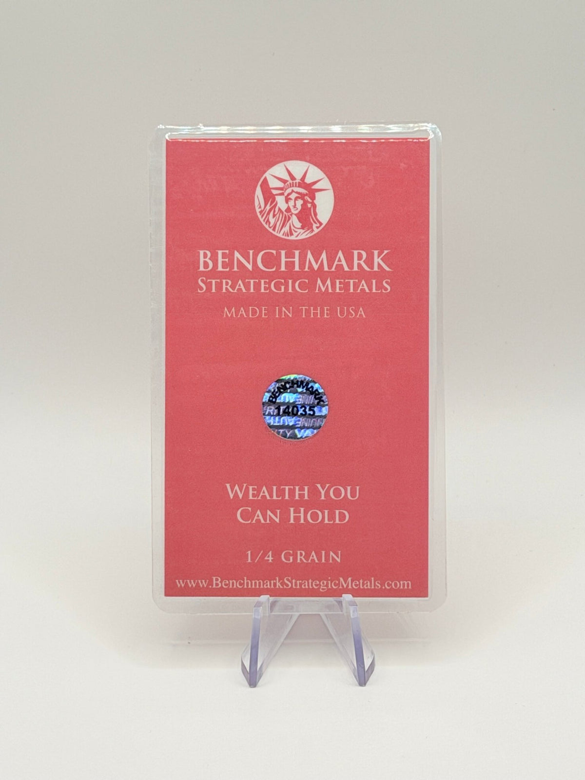 Benchmark Strategic Metals 1/4 Grain .999 Fine Gold Bar (3pcs bundle) - MMmetalsandmore