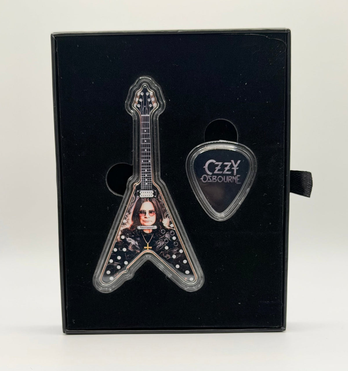2026 Rock Icons Guitar & Pick Set 54.6g .999 Pure Copper Limited Edition Box - MMmetalsandmore