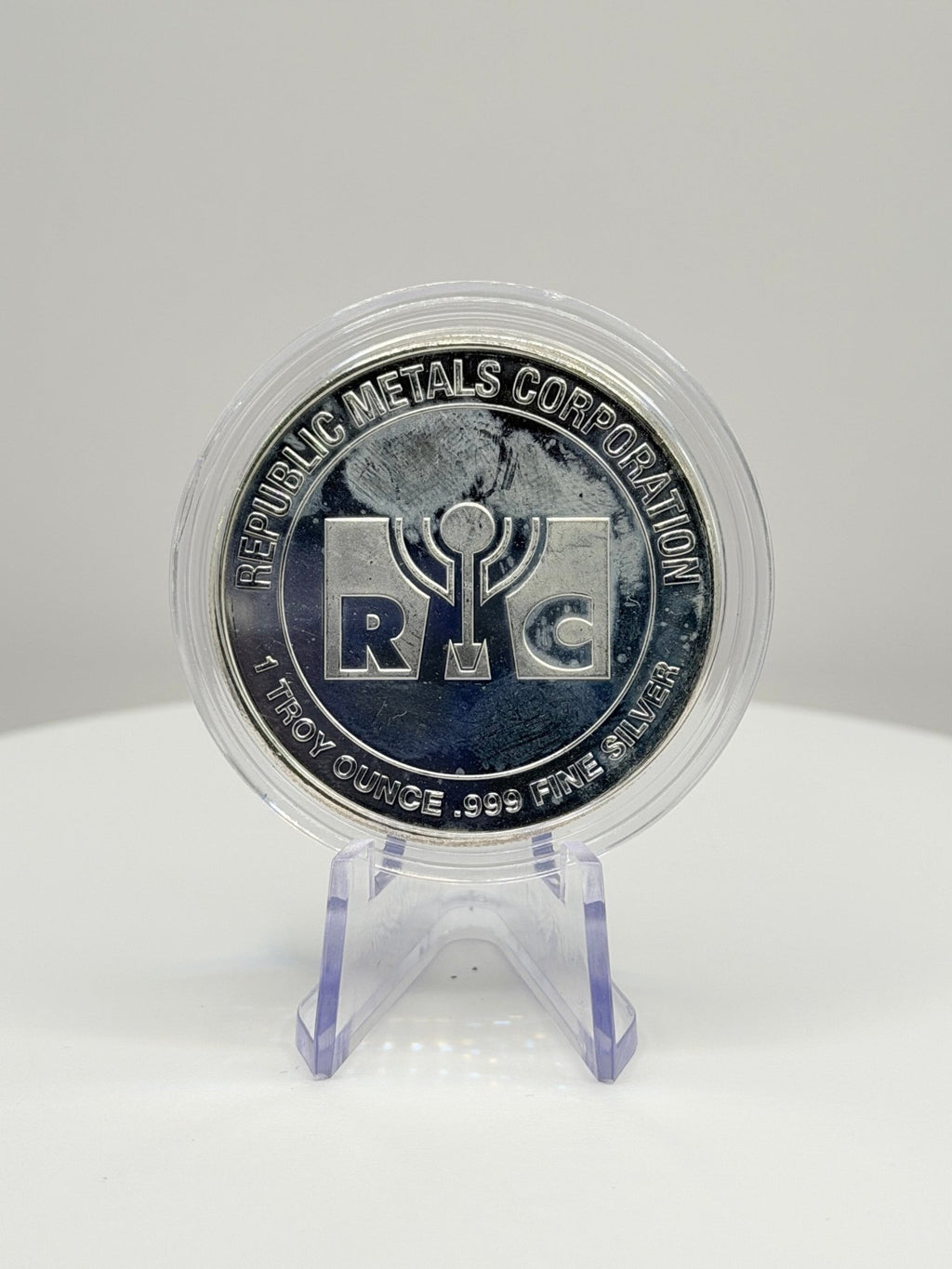 Republic Metals Corp RMC 1 oz .999 Fine Silver Round Bullion - MMmetalsandmore