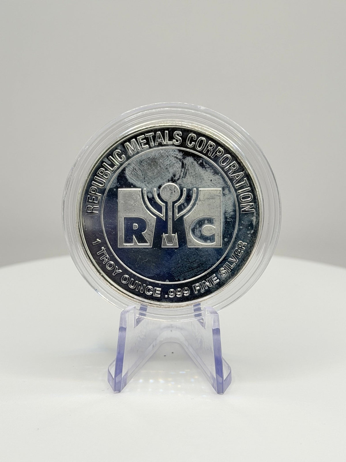 Republic Metals Corp RMC 1 oz .999 Fine Silver Round Bullion - MMmetalsandmore