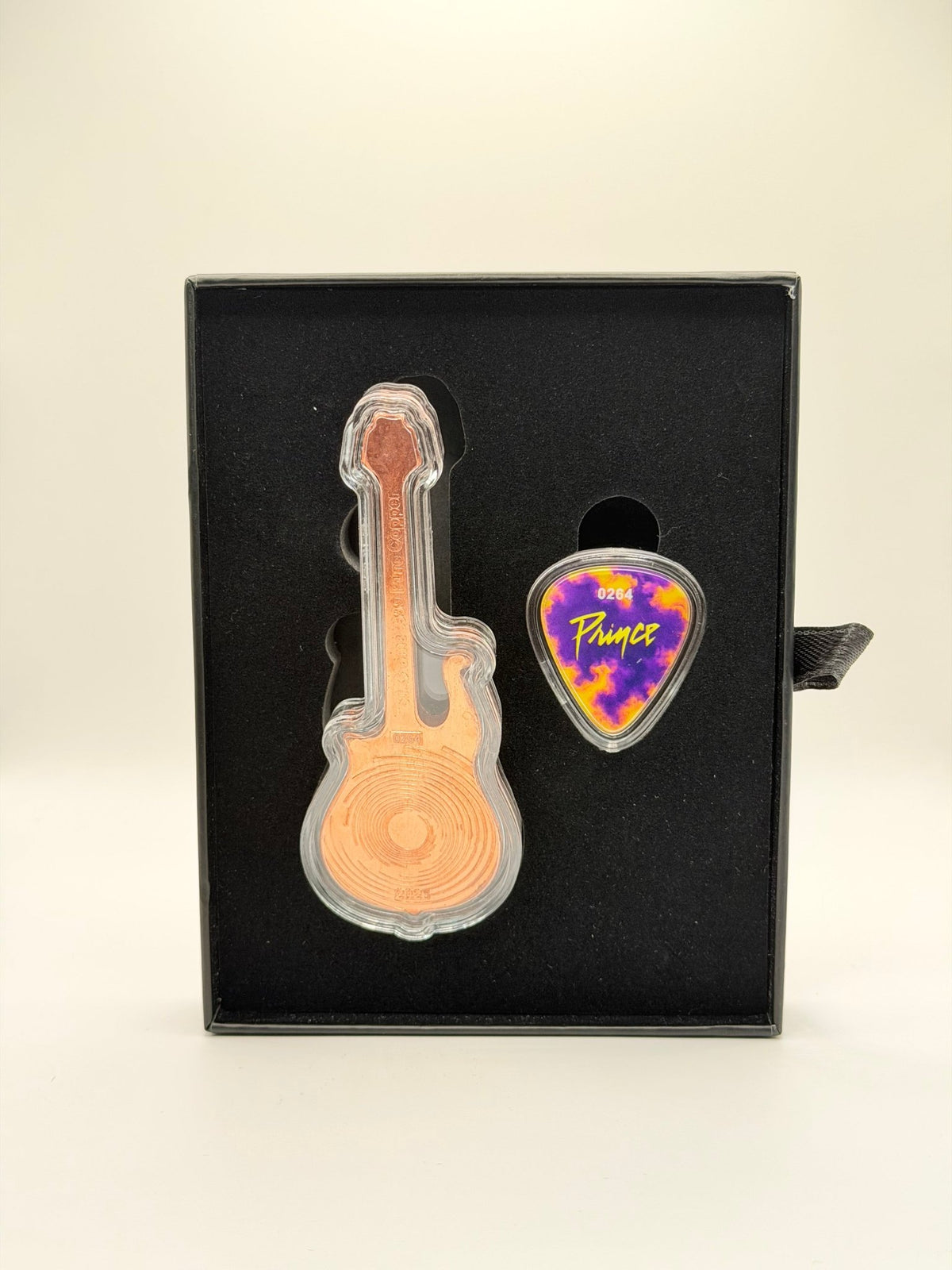 2026 Rock Icons Guitar & Pick Set 54.6g .999 Pure Copper Limited Edition Box - MMmetalsandmore