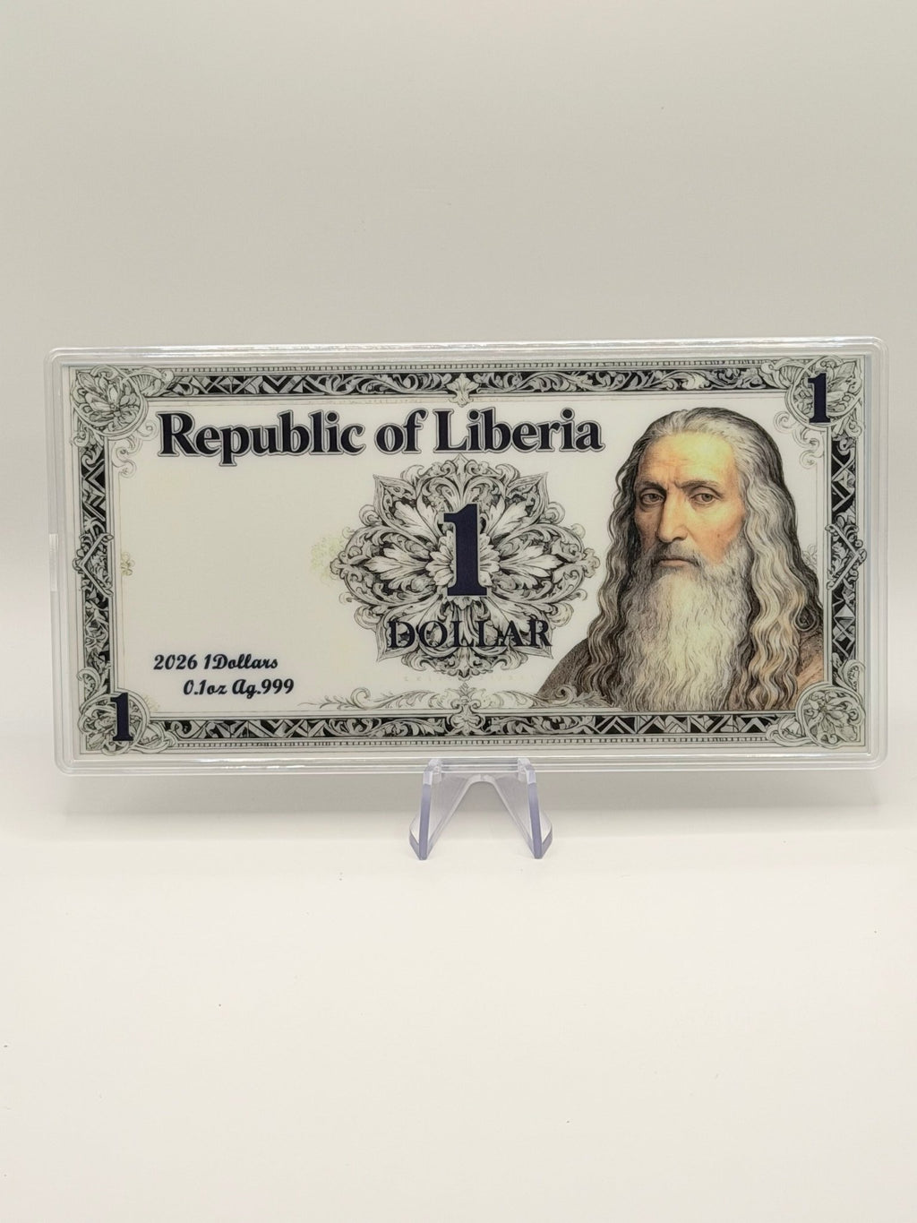 2026 Republic of Liberia The Last Supper 1/10 oz .999 Fine Silver Note Coin – Leonardo da Vinci Art Masterpiece with COA & Gift Box - MMmetalsandmore