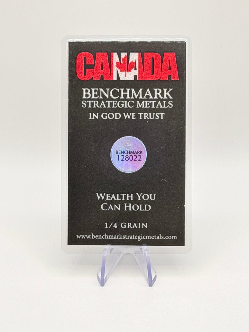 Benchmark Strategic Metals 1/4 Grain .999 Fine Gold Bar (3pcs bundle) - MMmetalsandmore
