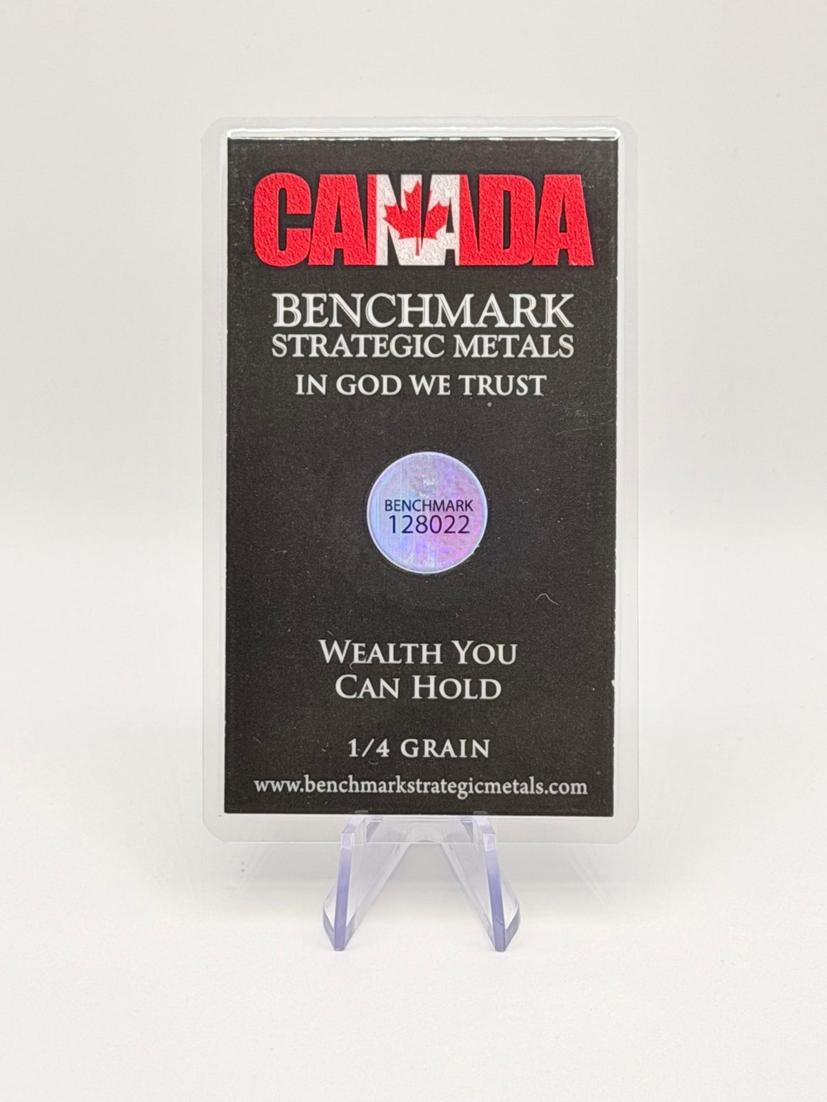 Benchmark Strategic Metals 1/4 Grain .999 Fine Gold Bar (3pcs bundle) - MMmetalsandmore
