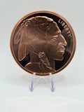 Golden State Mint Buffalo 5 oz Pure Copper Round – .999 Fine AVDP Copper Native American Ingot Bullion - MMmetalsandmore