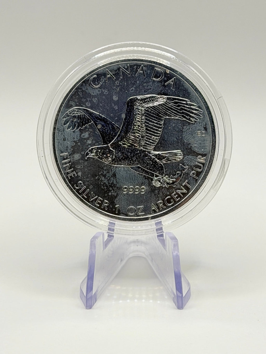 2014 Canada $5 Birds of Prey "Bald Eagle" 1 oz .9999 Fine Silver Coin - MMmetalsandmore