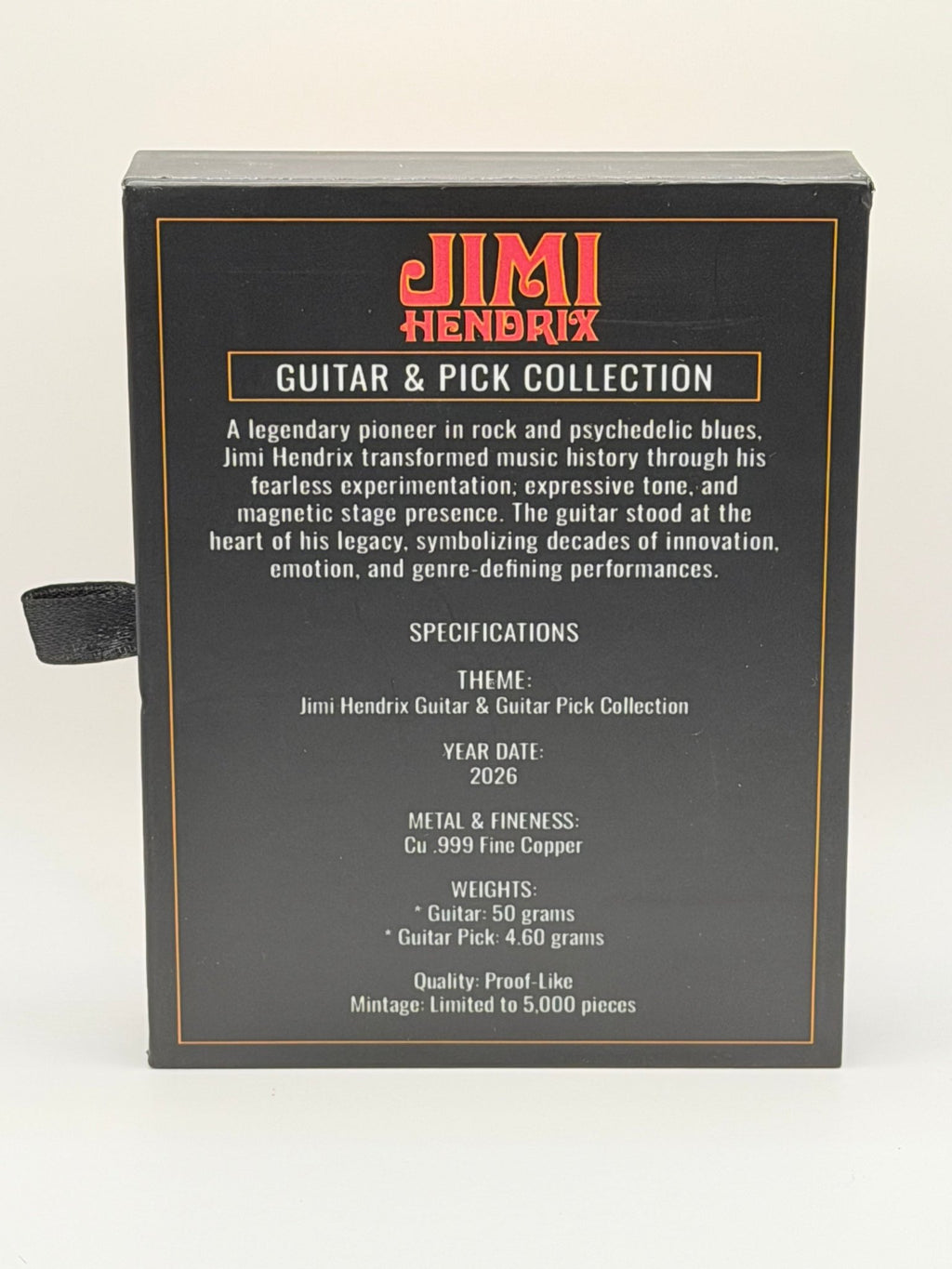2026 Rock Icons Guitar & Pick Set 54.6g .999 Pure Copper Limited Edition Box - MMmetalsandmore