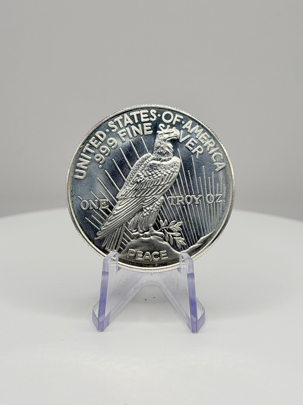 1 oz Peace Dollar Tribute .999 Fine Silver Round Bullion - MMmetalsandmore