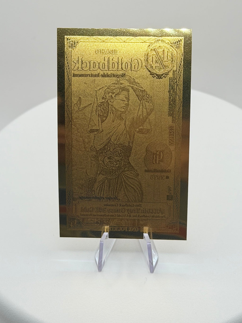 2026 Idaho 1/4 Goldback 1/4000 oz 24K Gold Foil Note - MMmetalsandmore