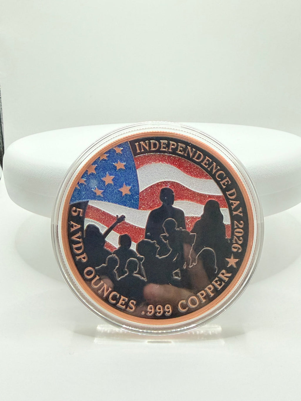 2025 Independence Day 5 oz Colorized Copper Round – Statue of Liberty Bullion - MMmetalsandmore