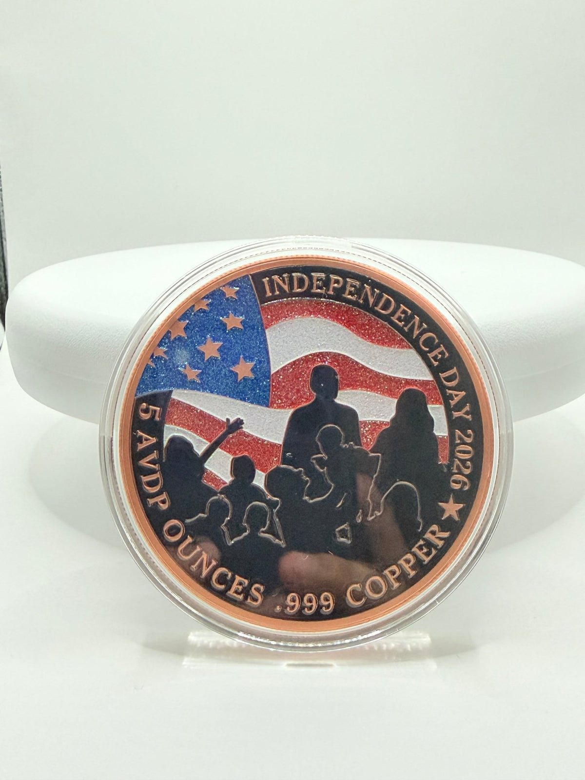 2025 Independence Day 5 oz Colorized Copper Round – Statue of Liberty Bullion - MMmetalsandmore