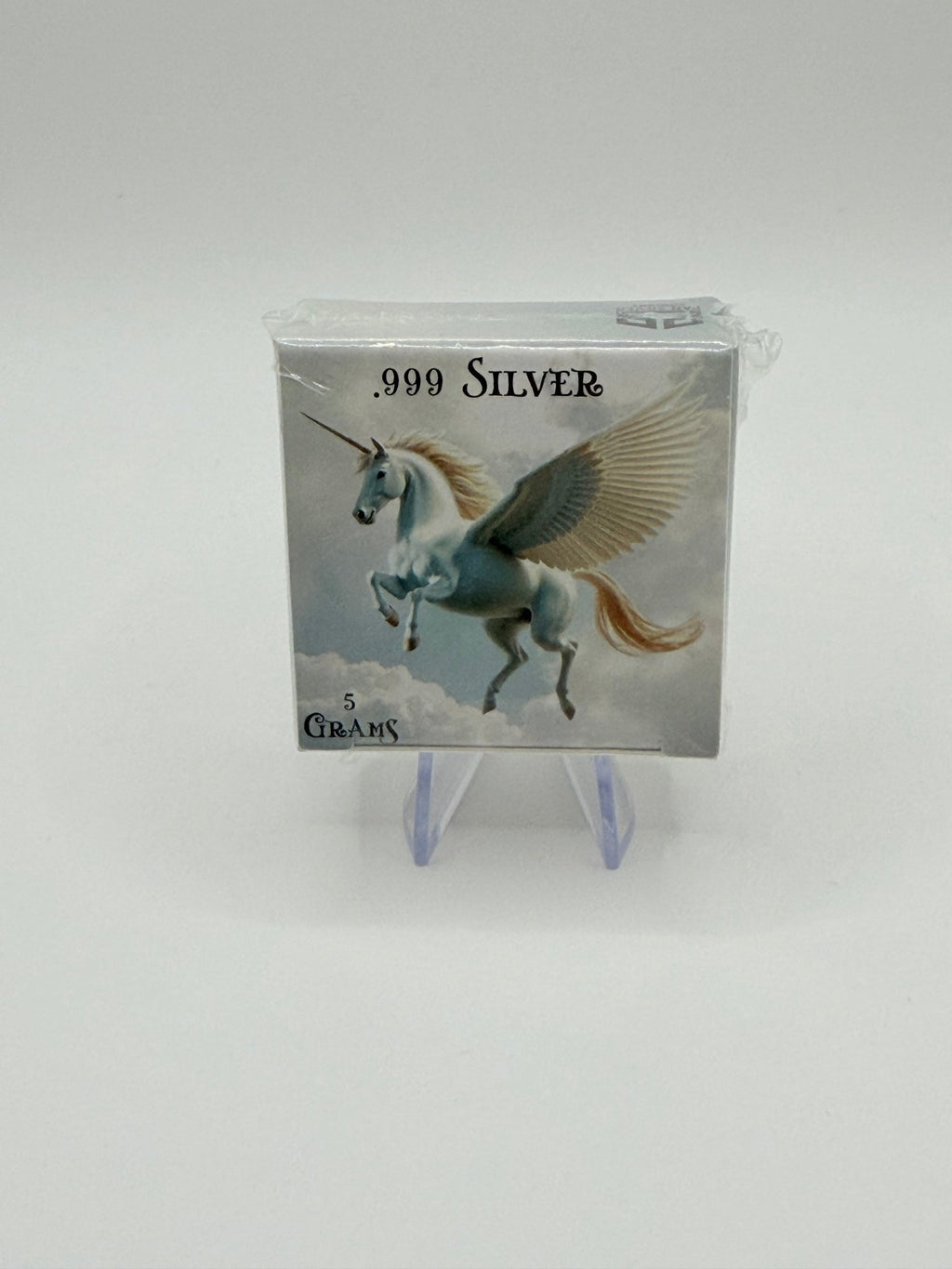 Pan Silver Co 5 Gram .999 Fine Silver Pegasus Unicorn Art Bar - MMmetalsandmore