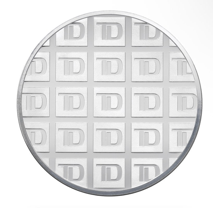 TD Bank 1/2 oz Pure Fine Silver .999 Round Bullion - MMmetalsandmore