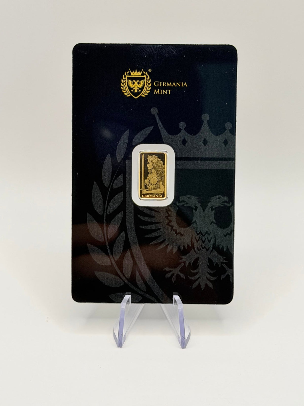 Germania Mint 1/200 oz .9999 Pure Gold Minted Bar (Proof Finish in Assay) - MMmetalsandmore