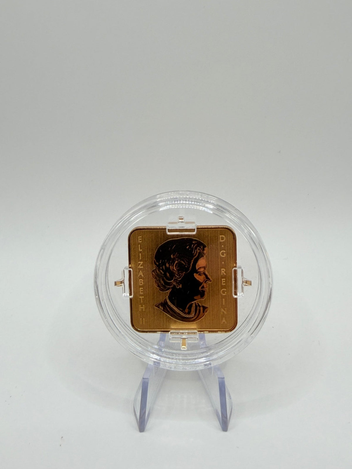 2010 Canada $3 Wildlife Conservation Series: Polar Bear Gold-Plated Sterling Silver Square Coin (Box & COA) - MMmetalsandmore