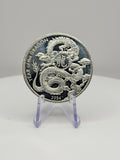 2024 Year of the Dragon 1 oz .999 Fine Silver Lunar Art Round - MMmetalsandmore
