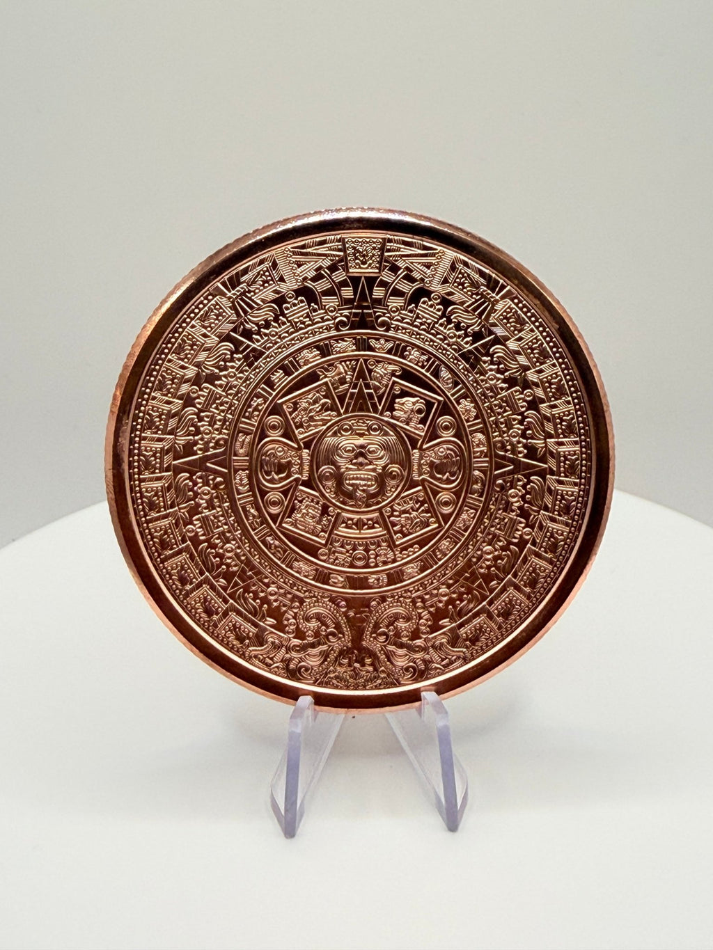 Aztec Calendar 5 oz Pure .999 Fine Copper Round Bullion - MMmetalsandmore
