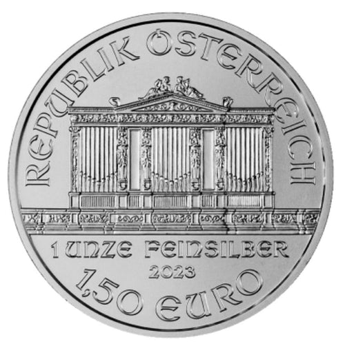 Austrian Mint 1 oz Pure Silver Vienna Philharmonic Coin (.999 Fine, BU) - Assorted Years - MMmetalsandmore