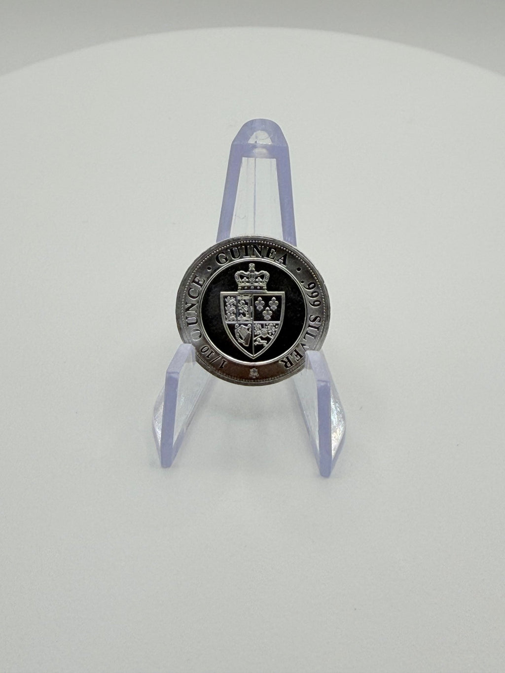 1/10 oz .999 Fine Silver Round – St. Helena Rose Spade Guinea Shield Year 2020 - MMmetalsandmore
