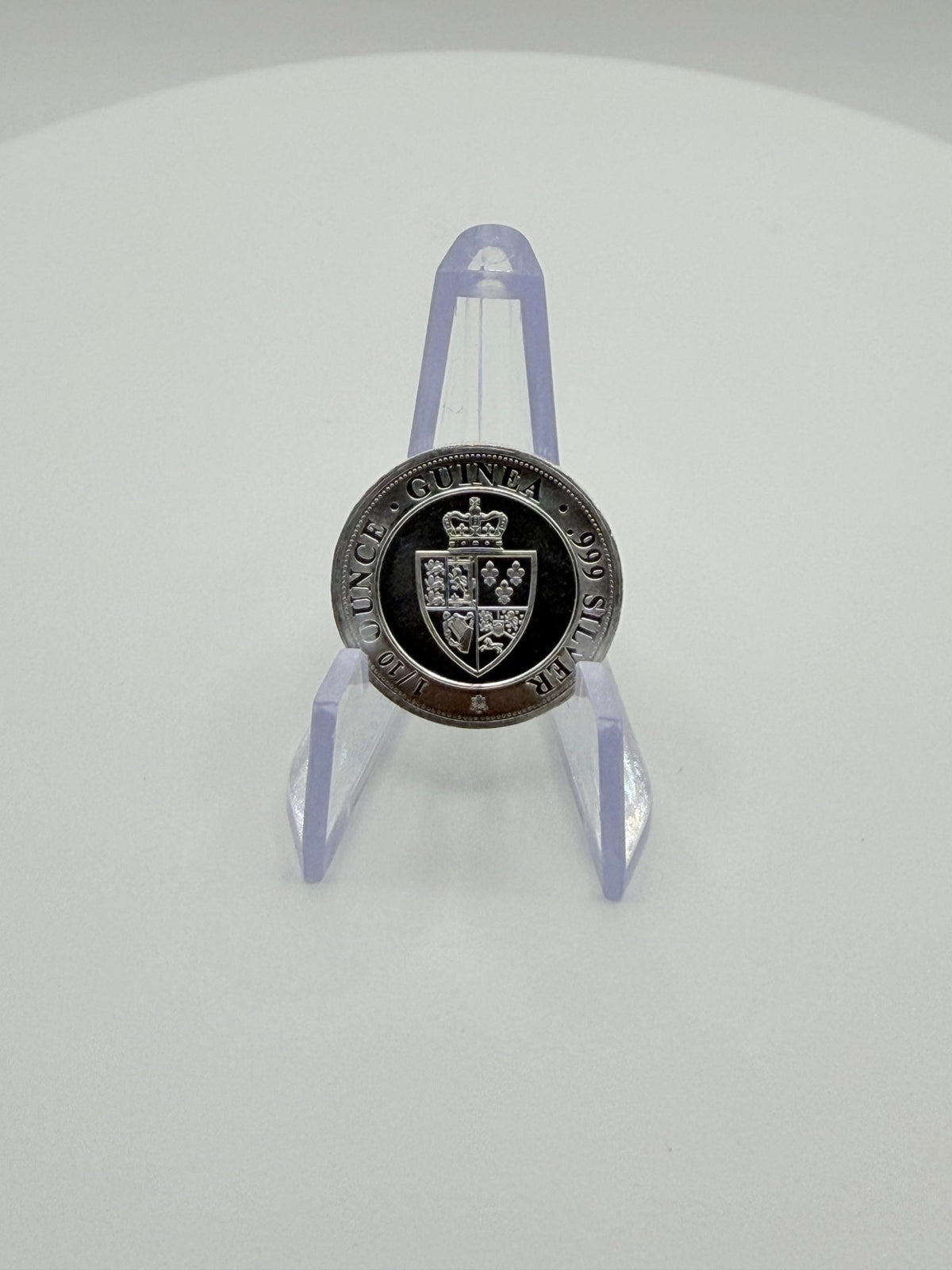 1/10 oz .999 Fine Silver Round – St. Helena Rose Spade Guinea Shield Year 2020 - MMmetalsandmore