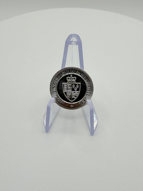 1/10 oz .999 Fine Silver Round – St. Helena Rose Spade Guinea Shield Year 2020 - MMmetalsandmore