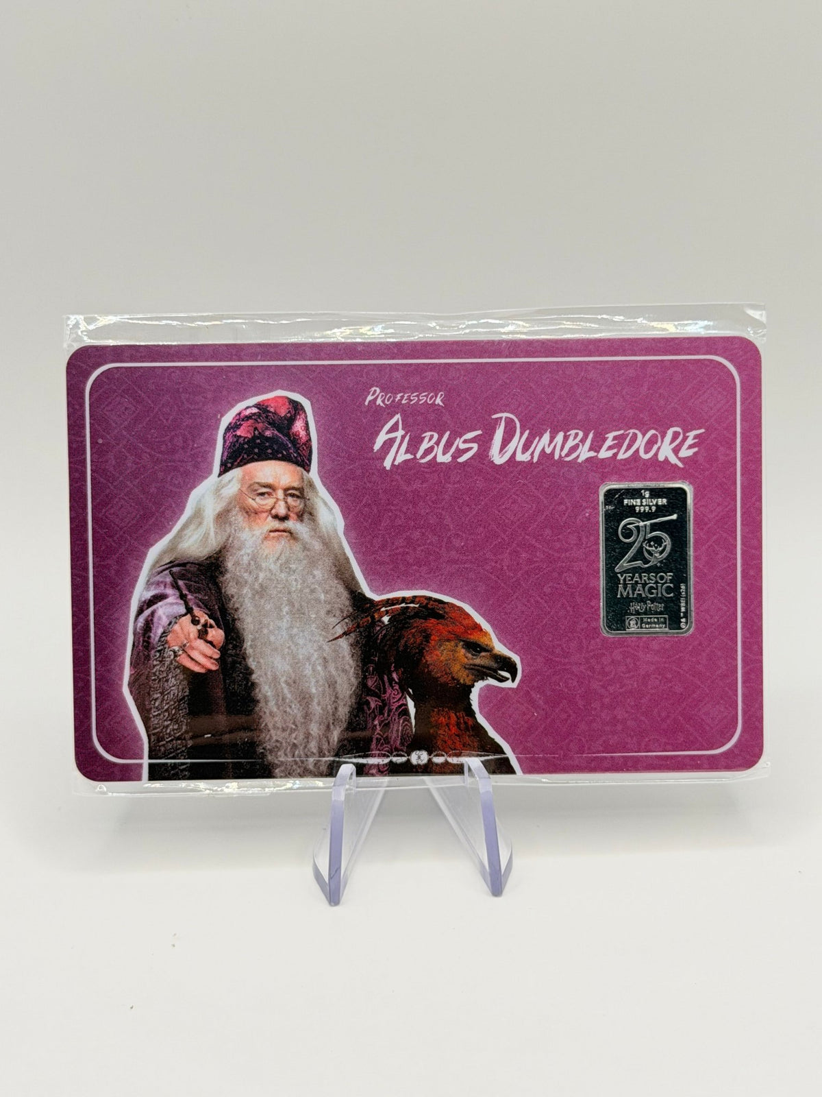 2026 Royal Dutch Mint 25 Years of Harry Potter 1g Silver Bar in Commemorative Finecard – Limited Edition Anniversary Character Series - MMmetalsandmore