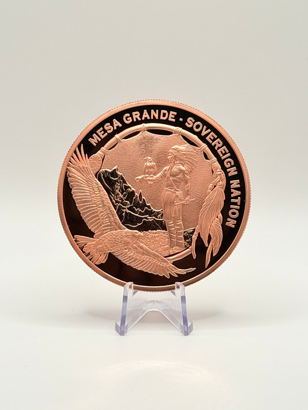 2025 Mesa Grande 5 oz. Copper $1 Coin Iktómi Spider Dollar - MMmetalsandmore