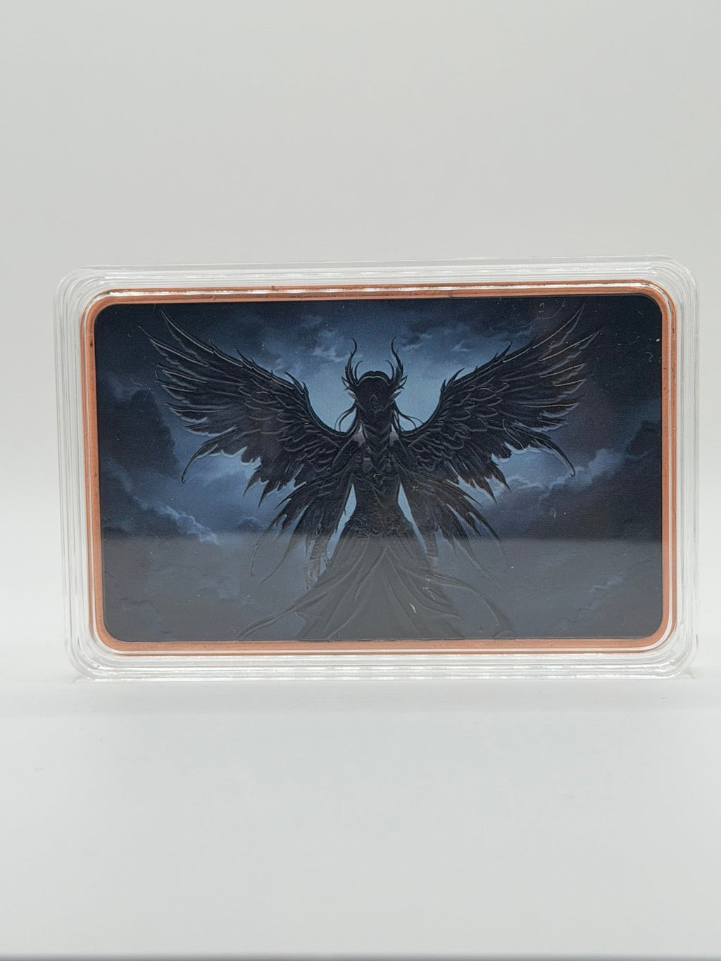 Dark Angel 5 oz Colorized .999 Fine Copper Art Bar Bullion - MMmetalsandmore