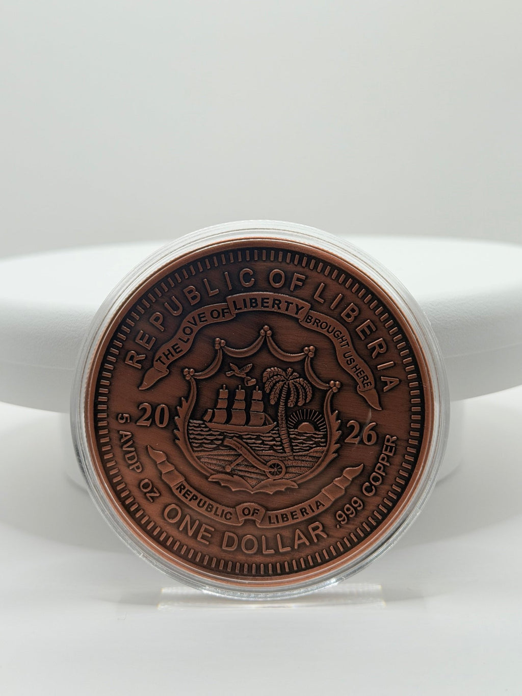 2026 Republic of Liberia "Genie" 5 oz Colorized Copper Round (.999 Fine) - MMmetalsandmore