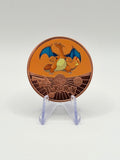 Charizard Pokémon Colorized Commemorative Copper Challenge Coin Round - MMmetalsandmore