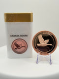 1oz .999 Fine Copper Canada Goose Proof Coin - MMmetalsandmore